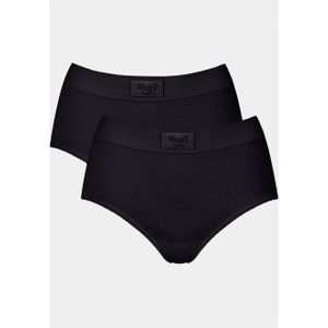 SLOGGI - Double Comfort - Maxi Slips - Zwart - Katoen - Set van 2