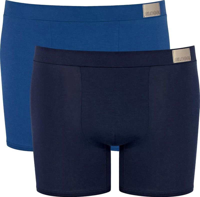 Natural Go - Boxershort - Blauw - Biologisch Katoen - 2-Pack