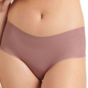 Sloggi dames Zero short Invisible - microfiber 2.0 - Onzichtbare naadloze boxershort - Katoenen kruisje  - Roze