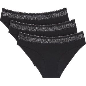 TRIUMPH - Set van 3 Hoog Uitgesneden Slips - Zwart - Modal