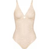 Body - Zwart - Kanten Stretchstof - Licht Vormend Effect