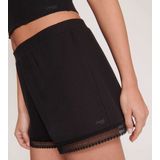 Sloggi - GO Ribbed Short - Katoenen Slaapshort - Zwart