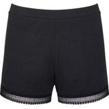 Sloggi - GO Ribbed Short - Katoenen Slaapshort - Zwart