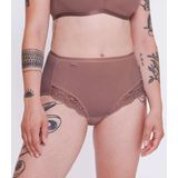 Sloggi - Romance Maxi - Kanten Dames Taille Slip - Roze - Katoen/Microvezel