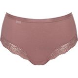 Sloggi - Romance Maxi - Kanten Dames Taille Slip - Roze - Katoen/Microvezel
