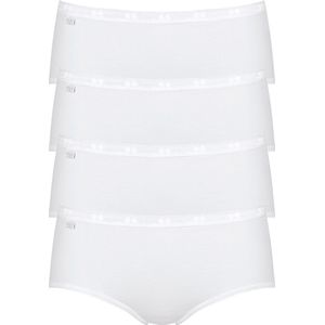 Sloggi - Basic Midi - Heup Slips - Wit - Katoen - 4-Pack