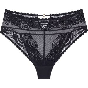 Triumph Hypnotic Spotlight High Leg Brazilian Dames Onderbroek - Zwart - Maat 36