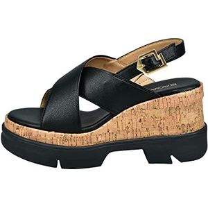 BAGATT Dames Trish Slide sandaal, zwart, 38 EU, zwart, 38 EU