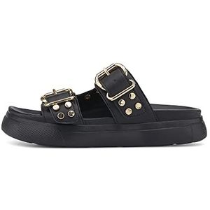 Bugatti - Dalia - Slippers - Zwart - Synthetisch Materiaal