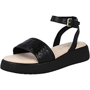 Bugatti Kya Platte sandalen voor dames, zwart, 39 EU