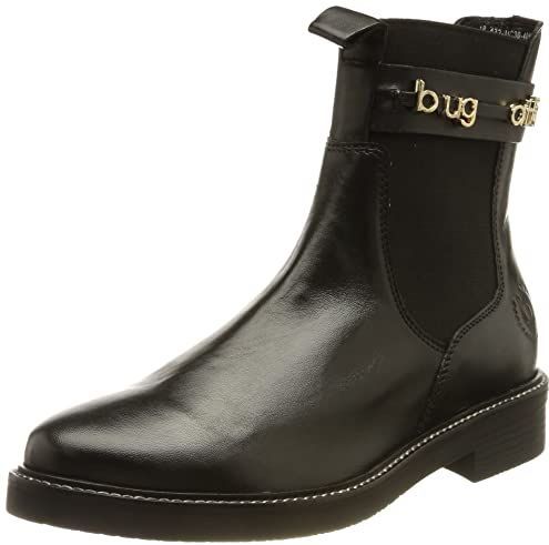 Bugatti - Zina - Enkellaarsjes - Zwart - Leer