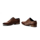 Bugatti - Derby - Lage Schoen - Cognac - Leer - Handafwerking