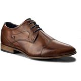 Bugatti - Derby - Lage Schoen - Cognac - Leer - Handafwerking