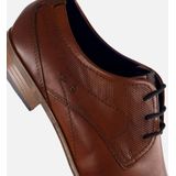 Bugatti - Derby - Lage Schoen - Cognac - Leer - Handafwerking