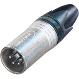 Neutrik - NC4MXX XLR-Steckverbinder Stecker, gerade Polzahl: 4 Silber 1 St.