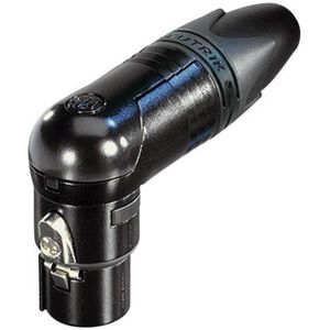 Neutrik - NC3FRX-B XLR-Steckverbinder Buchse, gewinkelt Polzahl: 3 Schwarz 1 St.