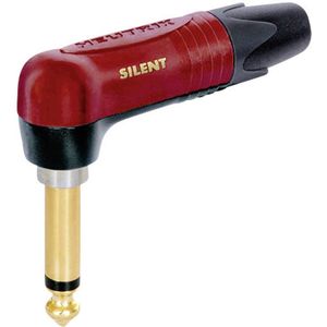 Neutrik NP2RX-AU-SILENT 6,35mm Jack (m) gitaar connector / haaks - metaal - 2-polig / mono