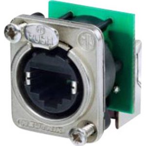 Neutrik - NE8FDP-R RJ45 Datensteckverbinder etherCON d Serie NE8FDP-R Buchse, gewinkelt Pole: 8P8C n