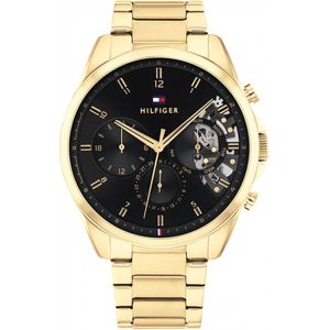 Tommy Hilfiger TH1710447 Horloge Heren - 44 mm - Goudkleurig
