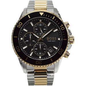 BOSS Chronograph »ADMIRAL«, Quarzuhr, Herrenuhr, Armbanduhr, Stoppfunktion, Edelstahlarmband