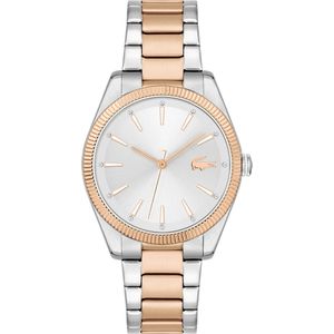 Lacoste Quarzuhr »CAPUCINE«, Armbanduhr, Damenuhr, analog, Glaskristalle, Edelstahlarmband