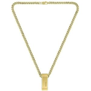 BOSS - Heren Ketting - Lichtgeelgouden en Roestvrij Staal - 56cm