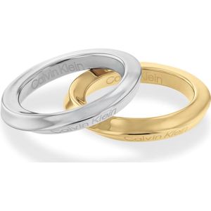Calvin Klein - Ringen - Tweekleurige Details - Geelgoud Verguld en Roestvrijstaal