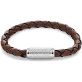 Tommy Hilfiger TJ2790482 Heren Armband - Leren armband - Sieraad - Leer - Bruin - 19 cm lang