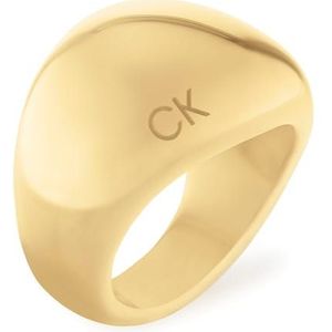 Calvin Klein - Dames Ring - Goudkleurig - RVS