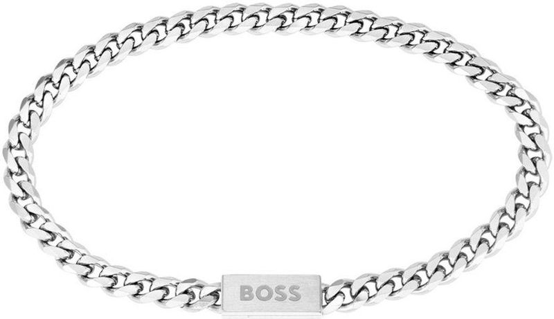 BOSS - Chain For Him - Armband - Zilverkleurig - Staal