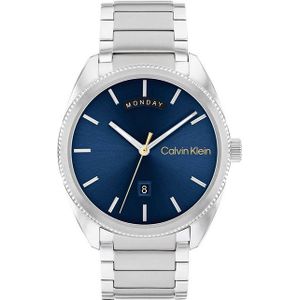 Calvin Klein  - heren horloge - zilverkleurig met  band