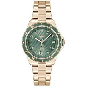 Lacostevoor vrouwen. 2001372 Santorini horloge met drie wijzers groen (OSFA), Casual, Armband, Roestvrij staal