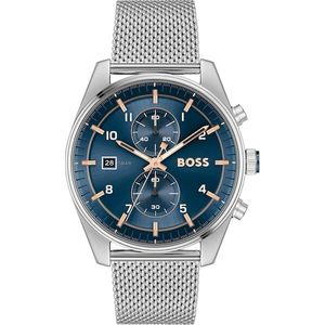 BOSS - HB1514149 SKYTRAVELLER - Horloge - Zilverkleurig - Staal - Chronograaf