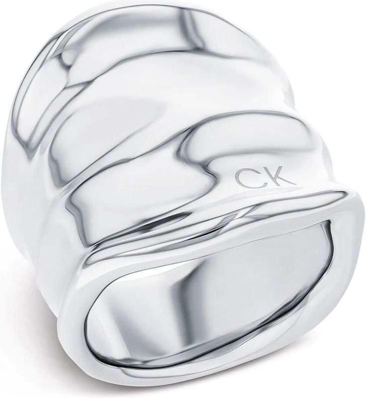 Calvin Klein - Elemental Ring - Roestvrij Staal - Organisch Ontwerp
