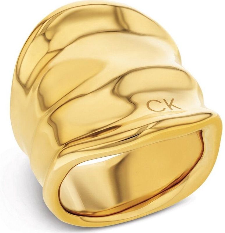 Calvin Klein - 35000646 - Ring - Goudkleurig - Onregelmatig Silhouet