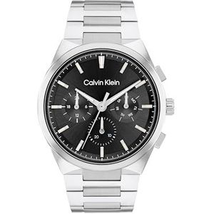 Calvin Klein Montre Homme - Quartz Analogique - Bracelet en Acier Inoxydable - 25200459, Black