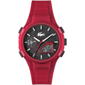 Lacoste Quarzuhr »LC33«, Armbanduhr, Herrenuhr, Silikonarmband, analog, digital
