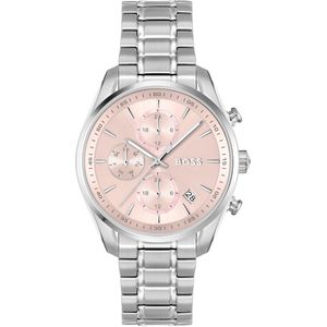 BOSS Grand Tour Qtz multifunctioneel dameshorloge, Roze (W), Klassiek