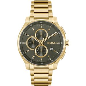 BOSS - Peak 2.0 - Chronograaf - Olijfgroen - Roestvrij Staal - 44 mm