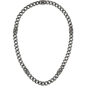 BOSS - HBJ1580744 - Collier - Antiek Zilverkleurig - 56cm