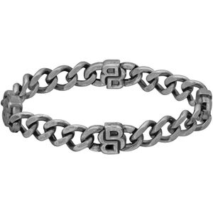 BOSS - DOUBLE B - Armband - Antiek Zilverkleurig - Staal