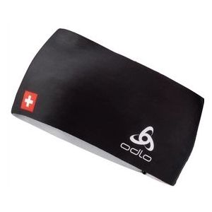 Hoofdband Odlo Headband Competition Fan Warm Swissski Black