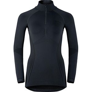 Odlo Evolution Warm - Sportshirt - Dames - Zwart