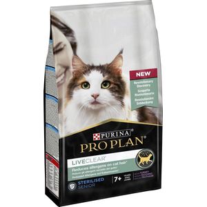 Pro Plan Senior LiveClear - Kattenvoer Droogvoer - Kalkoen - 1.4 kg