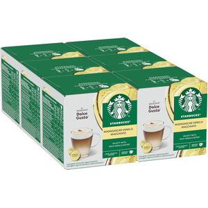 STARBUCKS Vanilla Macchiato by Nescafé Dolce Gusto Koffiecapsules 6 x 12 (72 Capsules, 36 Koffiekopjes)