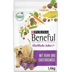 Beneful Beneful Purina Beneful Happy Jahre 7+ Senior droogvoer voor honden met kip en tuingroenten, 6 stuks (6 x 1,4 kg)