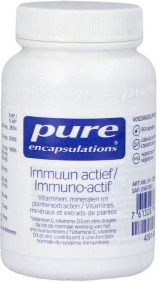 Vitamine C - Capsules - Immunoactieve Micronutriënten - 60 Stuks