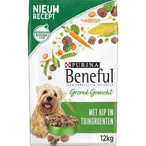 Beneful Gezond Gewicht - Hondenvoer Droogvoer - Kip & Tuingroenten - 12 kg