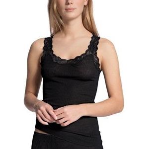 CALIDA Hemd Richesse Lace met elegante kanten afwerking aan de ronde hals en mouwuiteinden (1 stuk)