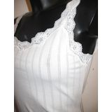 Katoen - Hemd - Streep - Delicaat Kant - Decoratieve Strikken